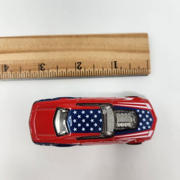 Hot Wheels Muscle Speeder Red & Blue Stars & Stripes Die-Cast - Picture 7 of 7